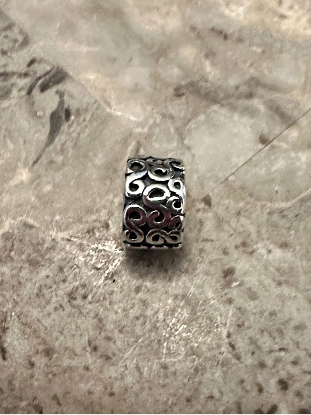 Pandora Swirl S Clip Charm Silver